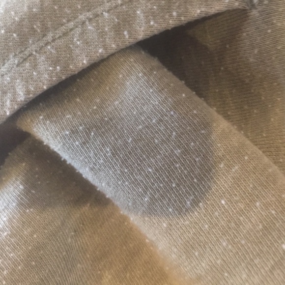 Distressed  Hoodie Olive - Picture 3 of 3